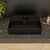 Alfi ABC901-BM Black Matte 24" x 16" Modern Rectangular Above Mount Ceramic Sink with Faucet Hole
