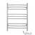 WarmlyYours TW-R09BS-HP Riviera Towel Warmer, Brushed, Dual Connection, 9 Bars
