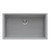 Ruvati 30 x 18 inch Granite Composite Undermount Single Bowl Kitchen Sink - Silver Gray - RVG2030GR