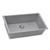 Ruvati 30 x 18 inch Granite Composite Undermount Single Bowl Kitchen Sink - Silver Gray - RVG2030GR