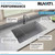 Ruvati 32 x 19 inch Granite Composite Undermount Single Bowl Kitchen Sink - Silver Gray - RVG2080GR