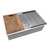 Ruvati 30-inch Workstation Slope Bottom Offset Drain Undermount 16 Gauge Kitchen Sink - RVH8582