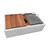 Ruvati 33-inch Workstation Two-Tiered Ledge Kitchen Sink Apron-Front 16 Gauge Stainless Steel - RVH9222
