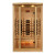 Golden Designs 2-Person Full Spectrum PureTech™ Near Zero EMF FAR Infrared Sauna with Himalayan Salt Bar (Canadian Hemlock) - GDI-8020-03