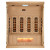 Golden Designs 4-Person Full Spectrum PureTech™ Near Zero EMF FAR Infrared Sauna with Himalayan Salt Bar (Canadian Hemlock) - GDI-8040-03