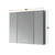 Lexora Savera 48" Wide x 36" Tall LED Medicine Cabinet w/ Defogger