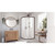 DreamLine Prime 33 in. x 76 3/4 in. Semi-Frameless Clear Glass Sliding Shower Enclosure in Oil Rubbed Bronze, Base and Backwalls