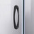 DreamLine Prime 38 in. x 76 3/4 in. Semi-Frameless Clear Glass Sliding Shower Enclosure in Satin Black with Base and Backwalls