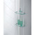 DreamLine Prime 38 in. x 76 3/4 in. Semi-Frameless Frosted Glass Sliding Shower Enclosure in Satin Black with Base and Backwall