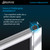 DreamLine Prime 33 in. x 74 3/4 in. Semi-Frameless Clear Glass Sliding Shower Enclosure in Satin Black with White Base Kit
