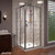 DreamLine Cornerview 36 in. D x 36 in. W x 74 3/4 in. H Framed Sliding Shower Enclosure in Brushed Nickel with White Acrylic Base