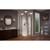 DreamLine Cornerview 36 in. D x 36 in. W x 74 3/4 in. H Framed Sliding Shower Enclosure in Brushed Nickel with Biscuit Shower Base