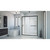 DreamLine Infinity-Z 30 in. D x 60 in. W x 74 3/4 in. H Clear Sliding Shower Door in Satin Black, Right Drain White Base