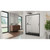 DreamLine Infinity-Z 32 in. D x 54 in. W x 74 3/4 in. H Clear Sliding Shower Door in Satin Black and Center Drain Black Base