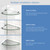 DreamLine 12 in. x 8 in. Corner Glass Shelf in Satin Black