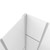 DreamLine QWALL-VS 56-60 in. W x 41-1/2 in. D x 76 in. H Acrylic Backwall Kit in White