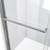 DreamLine Duet Plus 50-54 in. W x 72 in. H Semi-Frameless Bypass Sliding Shower Door in Brushed Nickel