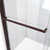 DreamLine Duet Plus 55-59 in. W x 58 in. H Semi-Frameless Bypass Sliding Tub Door in Oil Rubbed Bronze