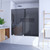 DreamLine Mirage-X 56-60 in. W x 58 in. H Frameless Sliding Tub Door in Chrome