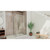 DreamLine Flex 34 1/2 in. D x 38-42 in. W x 72 in H Semi-Frameless Pivot Shower Enclosure in Brushed Nickel