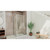 DreamLine Flex 34 1/2 in. D x 50-54 in. W x 72 in. H Semi-Frameless Pivot Shower Enclosure in Chrome