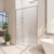 DreamLine Flex 50-54 in. W x 72 in. H Semi-Frameless Pivot Shower Door in Brushed Nickel