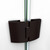 DreamLine Aqua 56-60 in. W x 58 in. H Frameless Hinged Tub Door with Extender Panel in Oil Rubbed Bronze