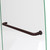 DreamLine Aqua Ultra 48 in. W x 58 in. H Frameless Hinged Tub Door with 9 in. Extender Panel in Oil Rubbed Bronze