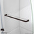 DreamLine Aqua Uno 34 in. W x 58 in. H Frameless Hinged Tub Door in Oil Rubbed Bronze