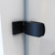 DreamLine Aqua Uno 56-60 in. W x 30 in. D x 58 in. H Frameless Hinged Tub Door with Return Panel in Satin Black