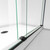 DreamLine Essence 44-48 in. W x 76 in. H Frameless Bypass Shower Door in Satin Black