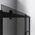 DreamLine Sapphire 44-48 in. W x 76 in. H Semi-Frameless Bypass Shower Door in Satin Black and Gray Glass