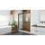 DreamLine Sapphire 56-60 in. W x 76 in. H Semi-Frameless Bypass Shower Door in Satin Black