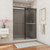 DreamLine Essence 56-60 in. W x 76 in. H Frameless Smoke Gray Glass Bypass Shower Door in Chrome