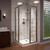 DreamLine Cornerview 40 1/2 in. D x 40 1/2 in. W x 72 in. H Framed Sliding Shower Enclosure in Brushed Nickel