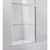 Vanity Art 72 in. x 60 in. Framed Sliding Shower Door in Brushed Nickel with Towel Bar