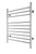WarmlyYours  TW-F10PS-HP  Infinity Towel Warmer, Polished, Dual Connection, 10 Bars