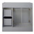 Foremost MXGV3621 Monterrey 36 Inch Wide Vanity Cabinet without Top - Cool Grey