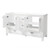 Foremost BAWV6022D Brantley 60" Wide Double Free Standing Wood Vanity Cabinet Only - White
