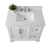 Vanity Art VA5036-W White 36 Inch Bathroom Vanity with Engineered Marble Top & Backsplash