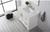 Vanity Art VA5036-W White 36 Inch  Bathroom Vanity with Engineered Marble Top & Backsplash