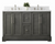 Vanity Art VA5054-SG Silver Grey 54 Inch Bathroom Vanity with Engineered Marble Top & Backsplash & Two Sinks