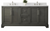 Vanity Art VA5072-DSG Silver Grey 72 Inch Double Sink Bathroom Vanity with Engineered Marble Top & Backsplash