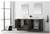 Vanity Art VA5072-DSG Silver Grey 72 Inch Double Sink Bathroom Vanity with Engineered Marble Top & Backsplash