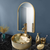 Maison De Philip GEO-SINK-15.75 Round Vessel Sink Gold Geometric Design 15-3/4"