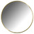 Foremost AM3232-BG 32" X 32" Round Wall Mirror, Brushed Gold Frame