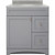 Foremost MXGVT3122-RG Monterrey 31" Cool Grey Vanity With Rushmore Grey Granite Counter Top With White Sink