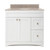 Foremost MXWVT3722-MB Monterrey 37" Flat White Vanity With Mohave Beige Granite Counter Top With White Sink