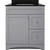 Foremost MXGVT3122-BGR Monterrey 31" Cool Grey Vanity With Black Galaxy Granite Counter Top With White Sink