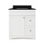 Foremost MXWVT3122-CWR Monterrey 31" Flat White Vanity With Carrara White Marble Counter Top With White Sink